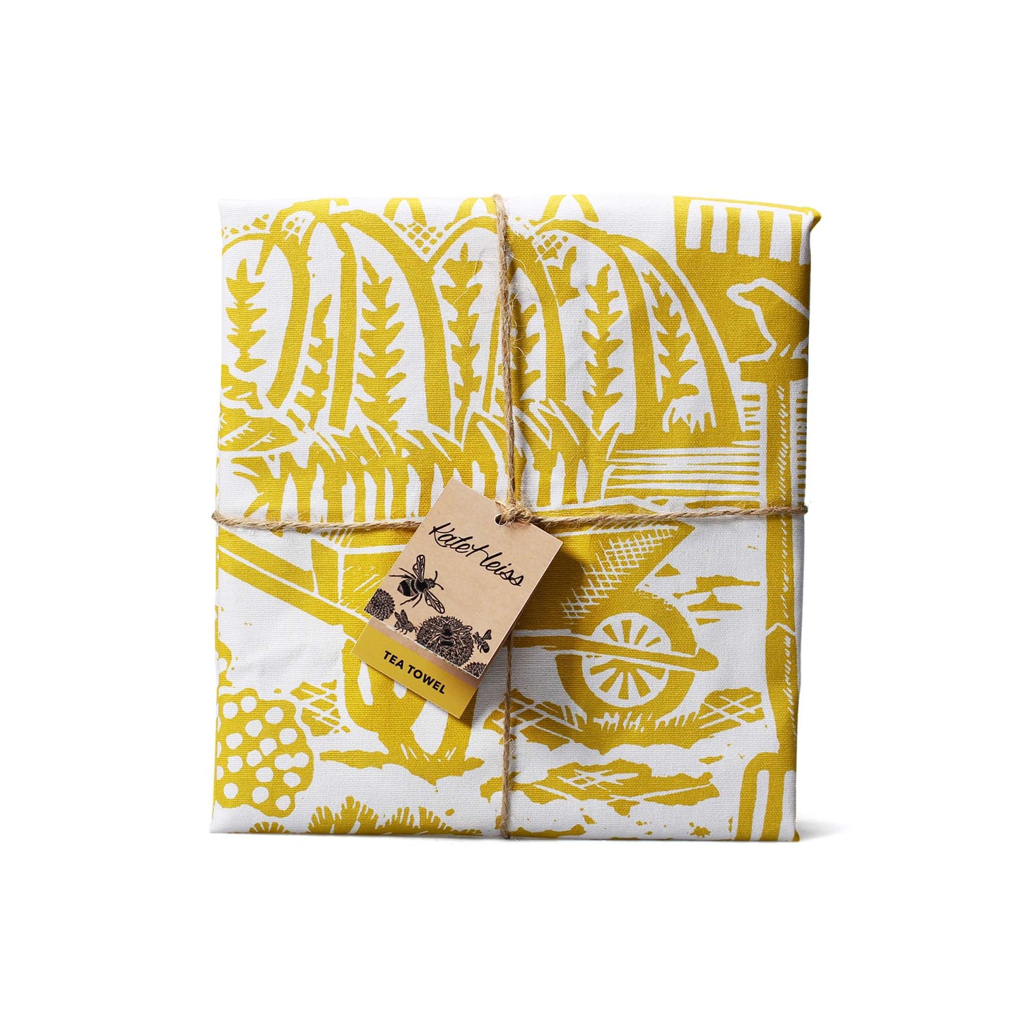 Tea Towel Kate Heiss Mustard