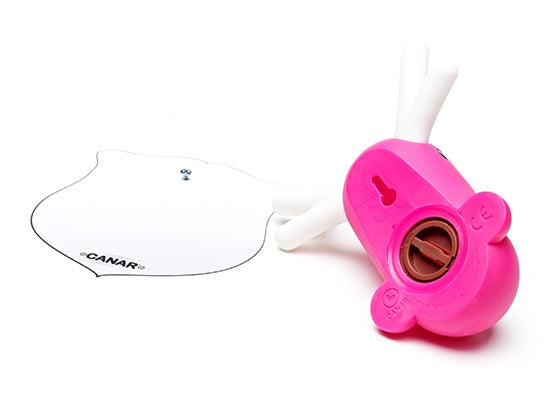 Roze eendje spaarpot voor aan de muur