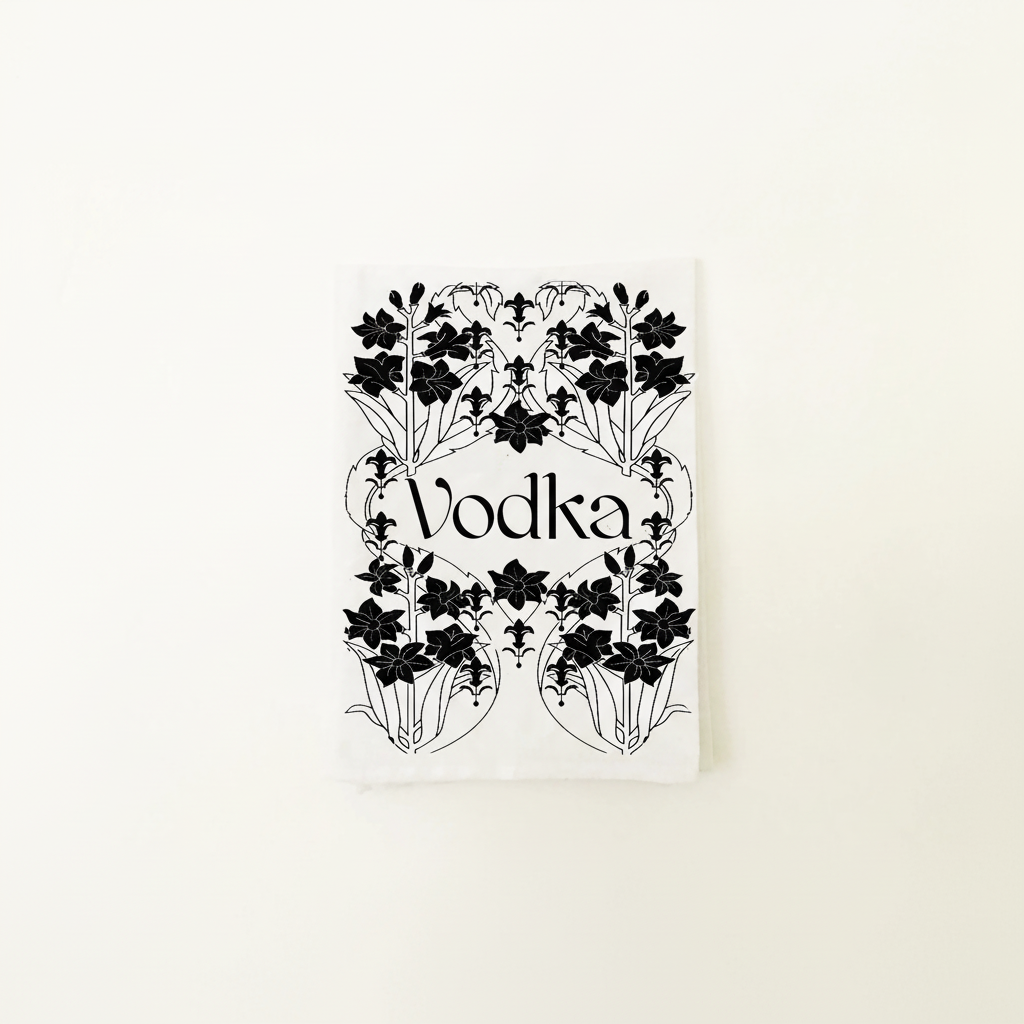 Vodka tea towel