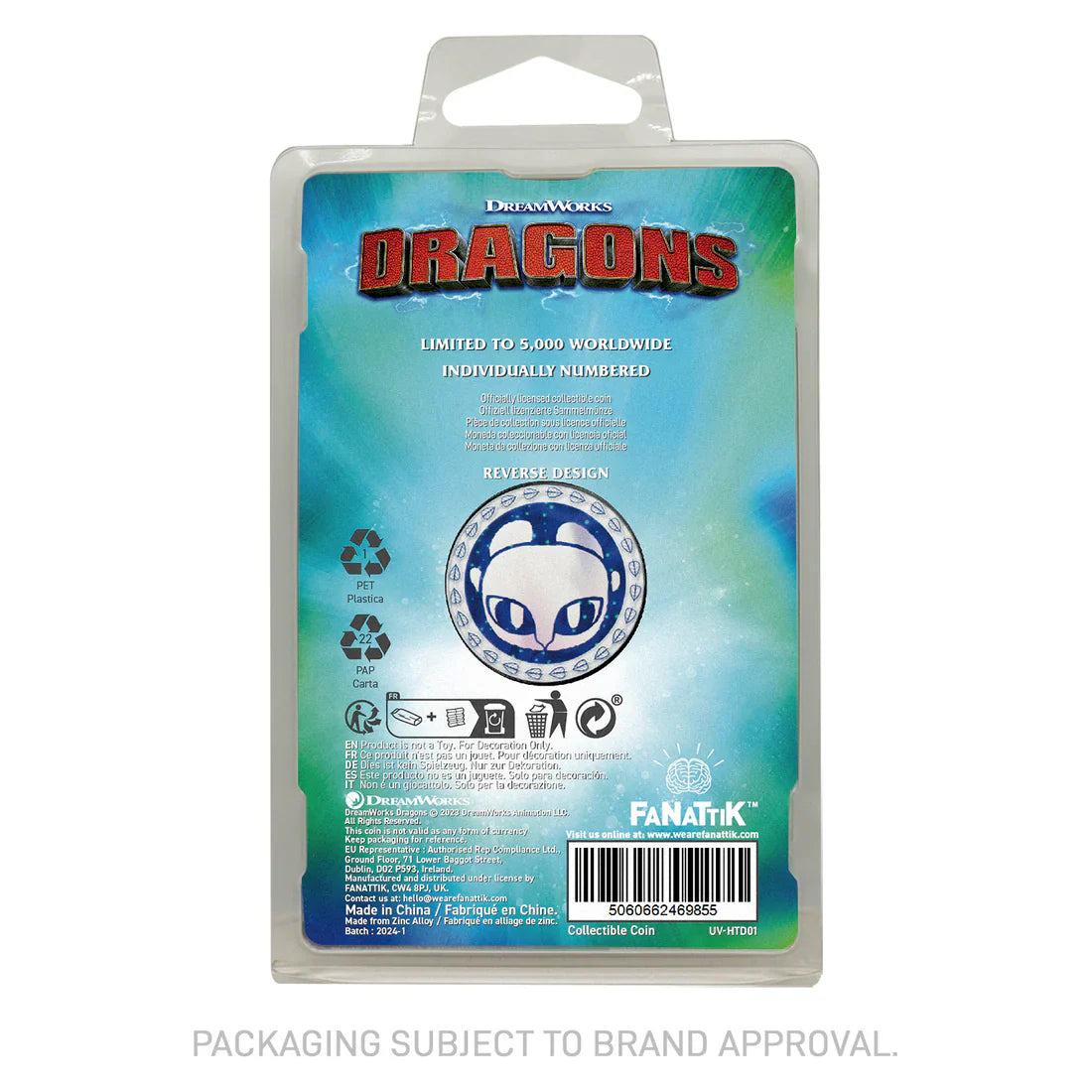 Dragons Coin - Toothless/Light Fury