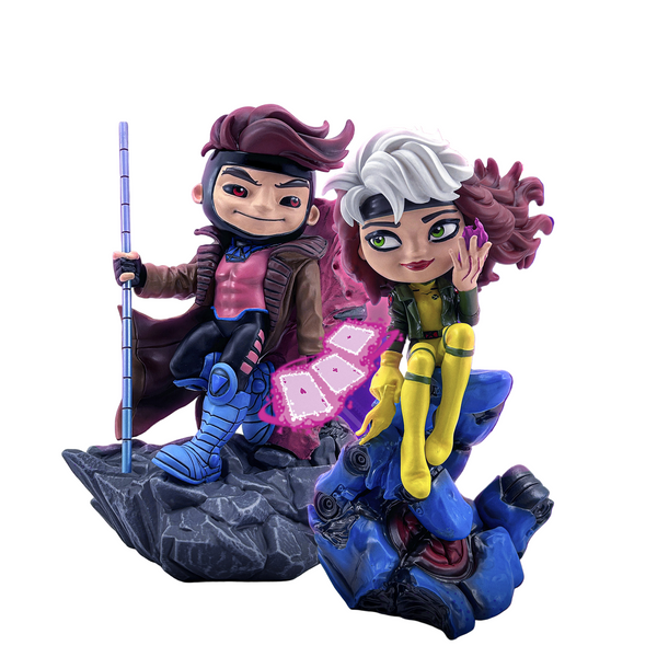Figurine Gambit & Rogue Valentine's Set - X-Men - Mini Co. - Marvel Comics