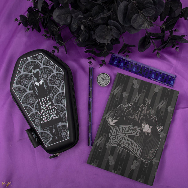 Wednesday Coffin Stationery Set
