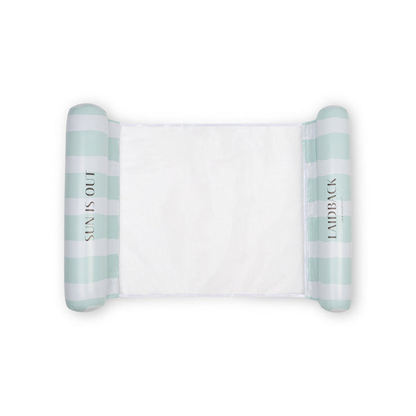 Water Hammock - Green - Resort Stripe