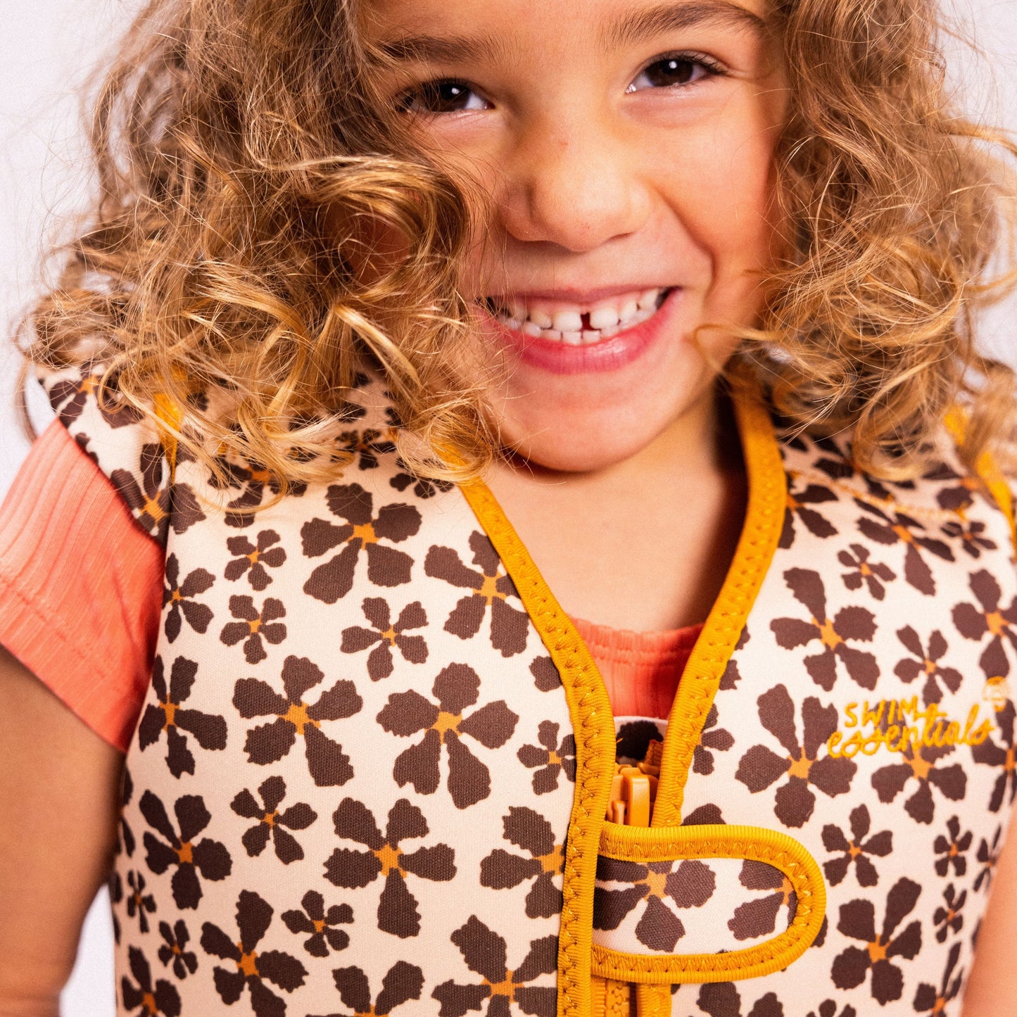 Swim Vest - Orange - Wild Flower
