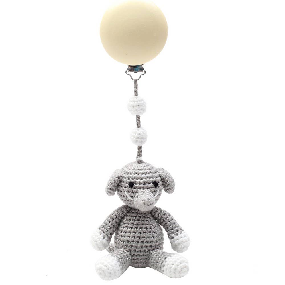 Accroche Poussette Elephant - Gris