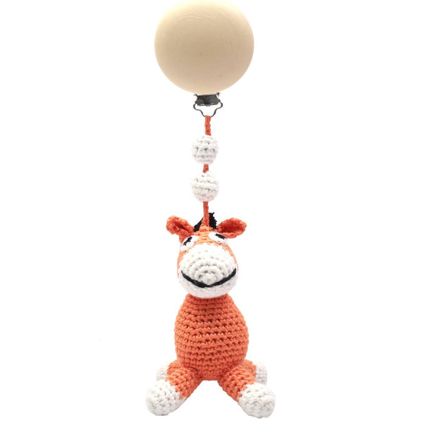 Accroche Poussette Singe - Orange