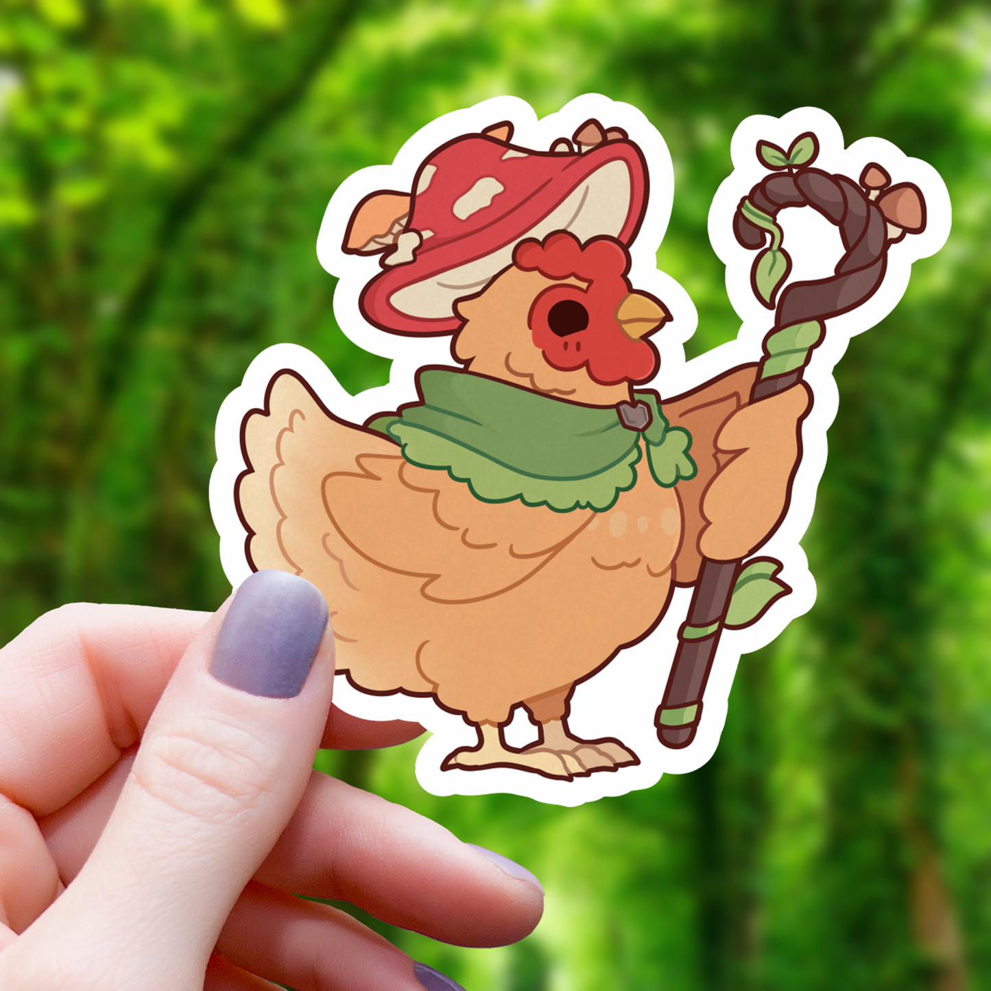 Druid RPG Chicken Sticker