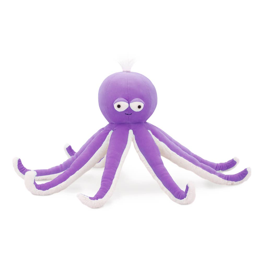 Lilac octopus plush toy - 47 cm - 0+
