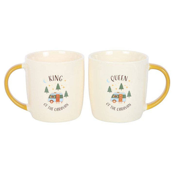 Couple de Mug « Renne et Roi du Camping »