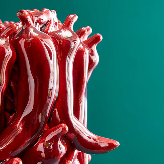 Chilivaas, bordeauxrood