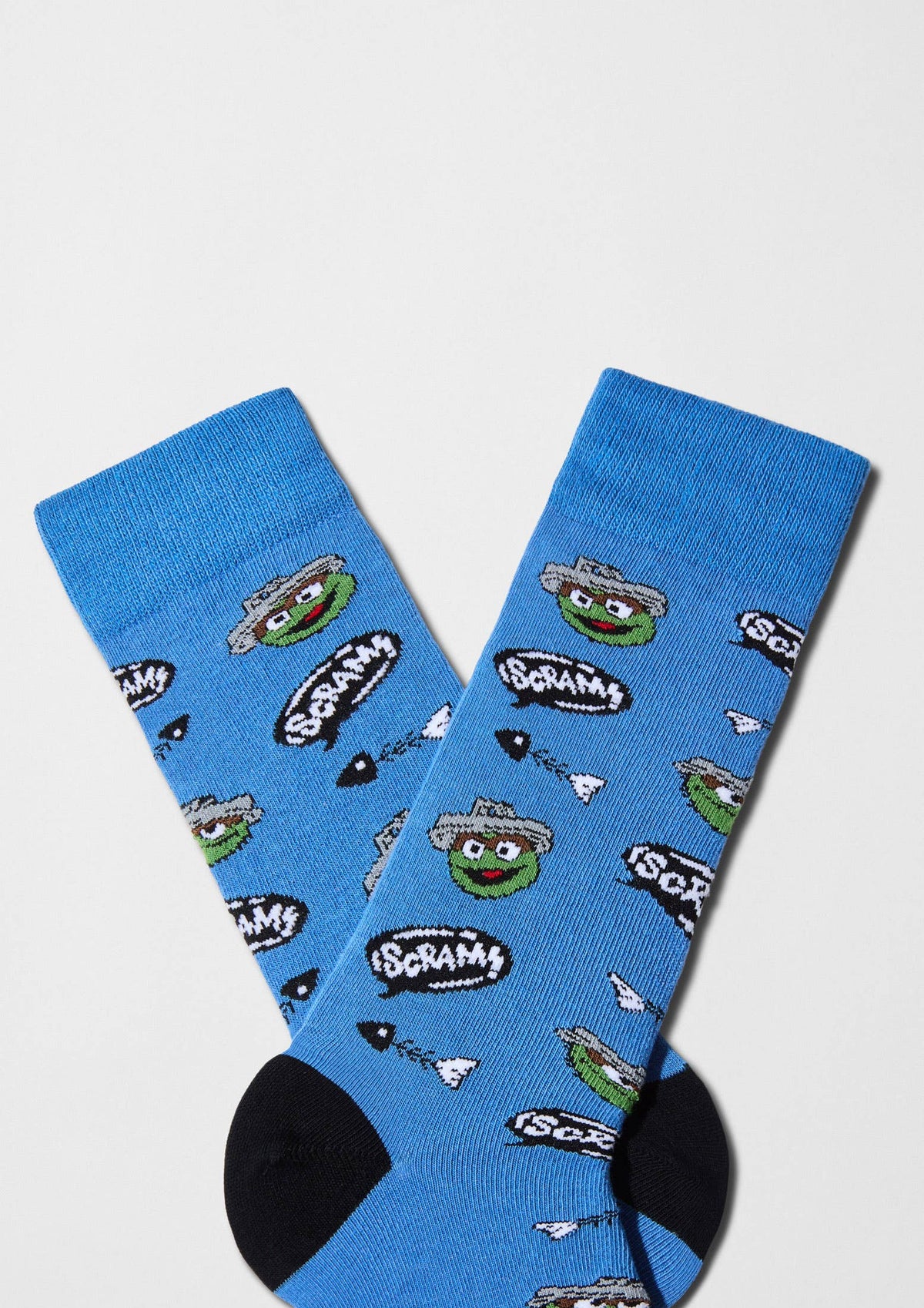 BeSesameStreet Grouch - Chaussettes 100 % coton biologique