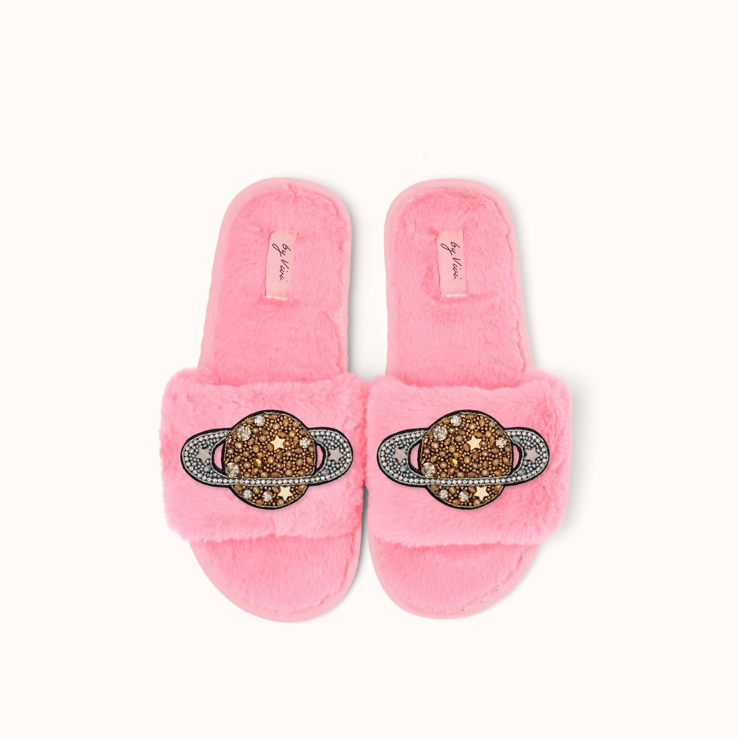 Pair of slippers brooches - Saturn