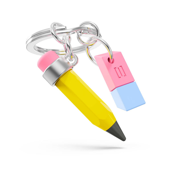 Sleutelhanger met potlood en gum
