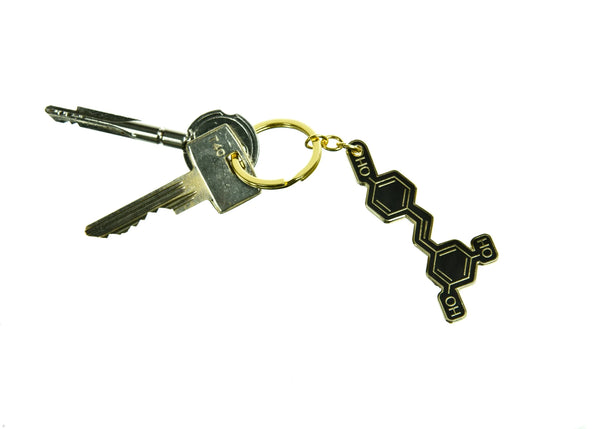 Wijnmolecuul sleutelhanger