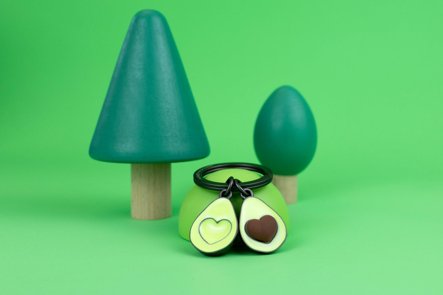 Avocado-Schlüsselanhänger