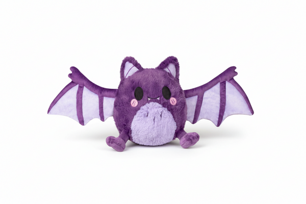 Mini knuffelbare pluche vleermuis