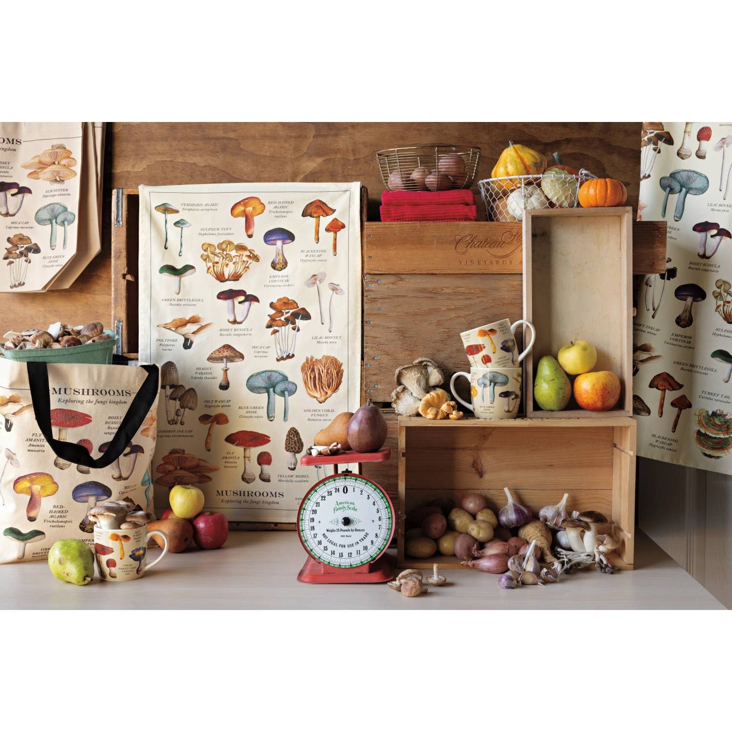 Torchon à motif champignons Now Designs