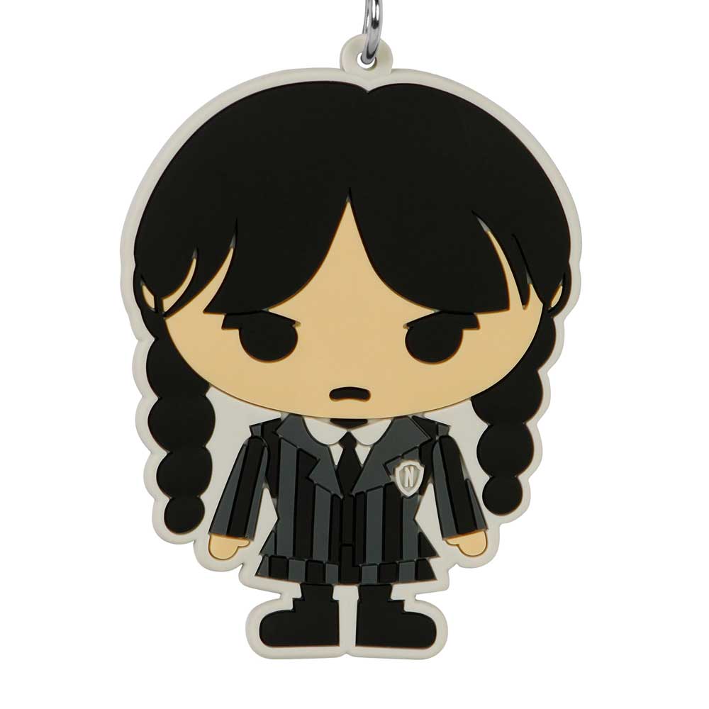 Wednesday Chibi-Brand Keychain, Black