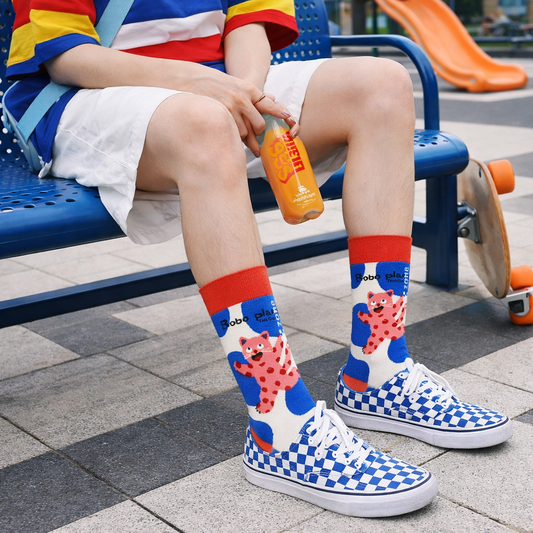 Sokken met luipaardprint “Bobo Jump”