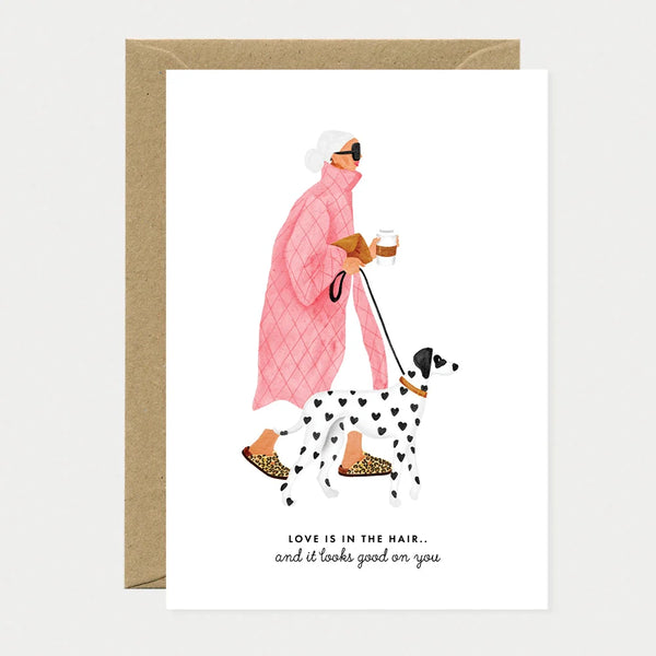 Carte « Love Is in the Hair » – Dalmatien