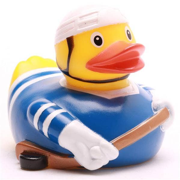 Blauwe ijshockey-eend