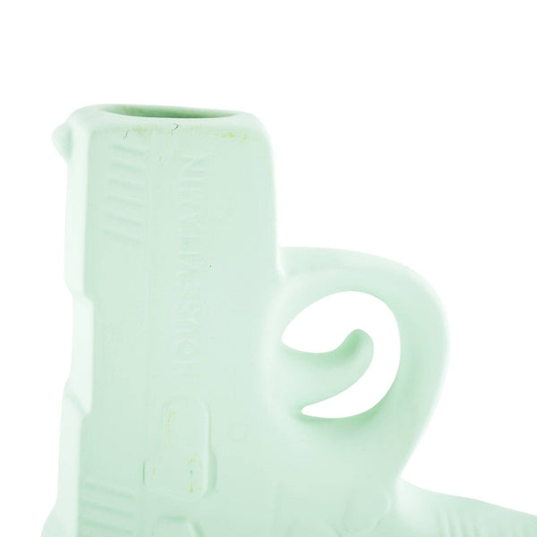 Vase - Pistolet - Céramique - Vert menthe - 12x5x12cm