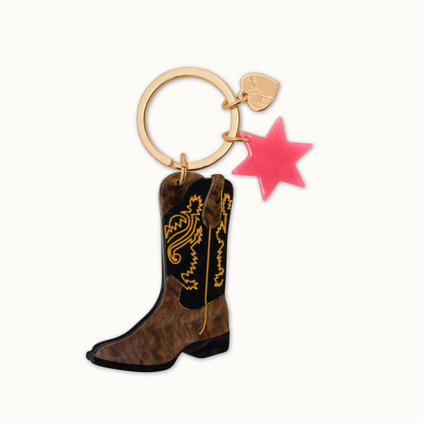 Cowboy Boots Keychain