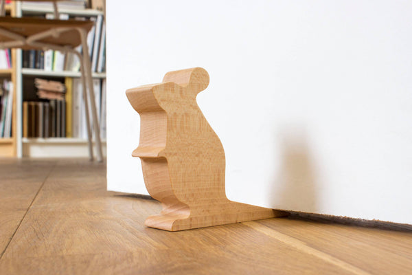 Mimi Muis Houten Deurstopper