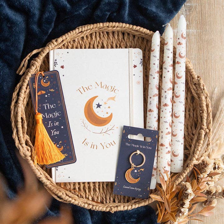 Autumn Magic Moon Keychain