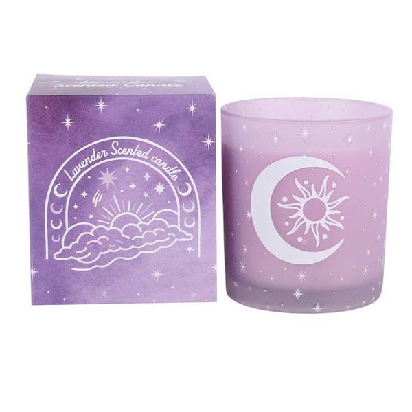 Bougie lavande « Ciel pastel violet »