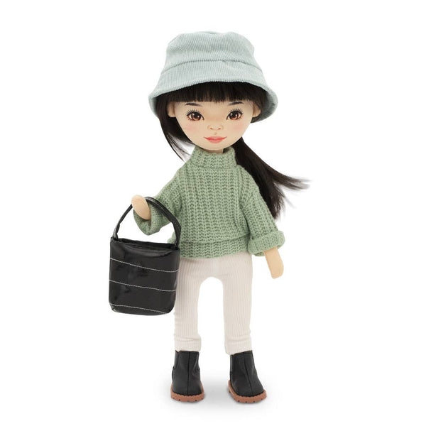 Poupée Lilu avec pull vert 32 cm
