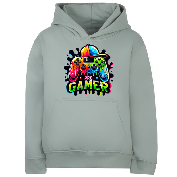 Sweat à capuche gaming – Fringoo gaming for Boys Cotton Rich Soft Hooded – Pro gaming vert