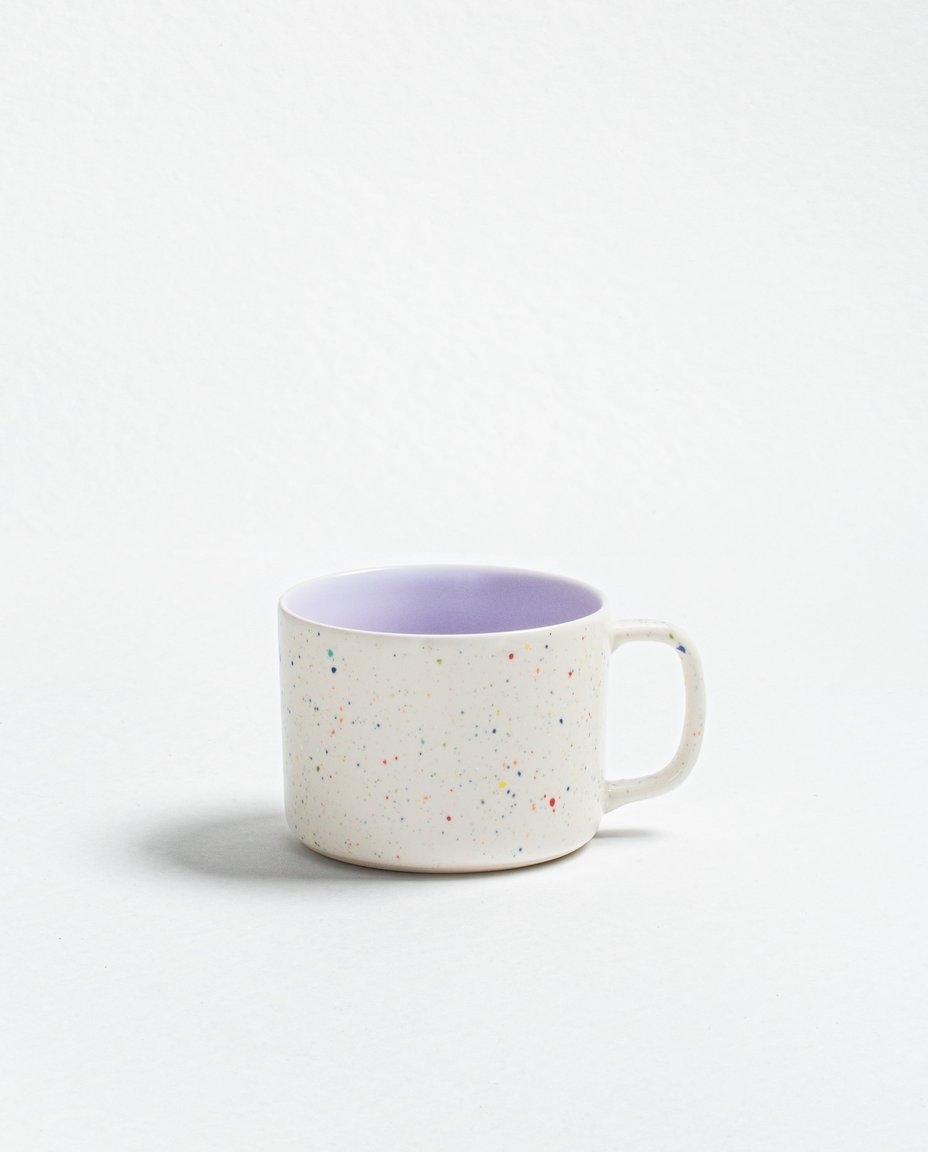 Duo de mugs Breeze Party In/Out en grès – 450 ml – Lilas