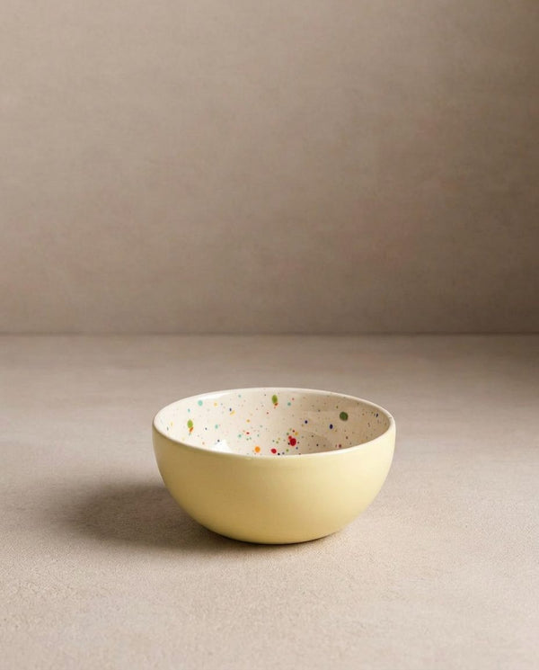 Breeze Party In Stoneware Mini Bowl Yellow