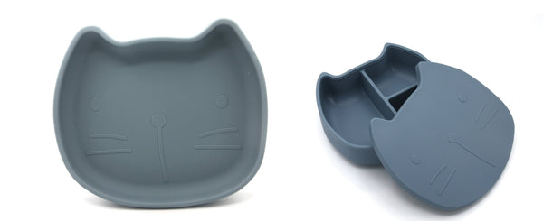 Tableware Set aus Silikon in Blue
