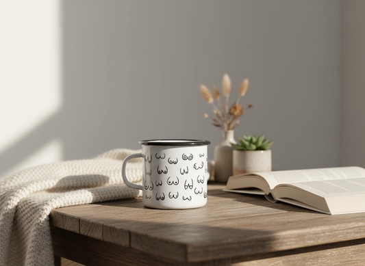 Enamel Mug - Boobs Friends