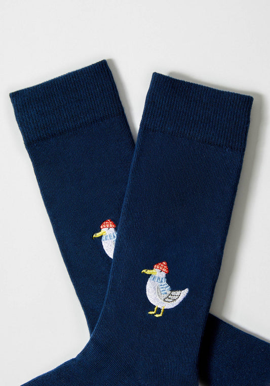 BeSeagull Embroidered Socks