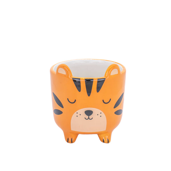 Mini cache-pot tigre sur pieds