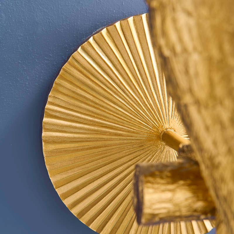 Percy Parrot Wall Sconce, Gold/Turquoise