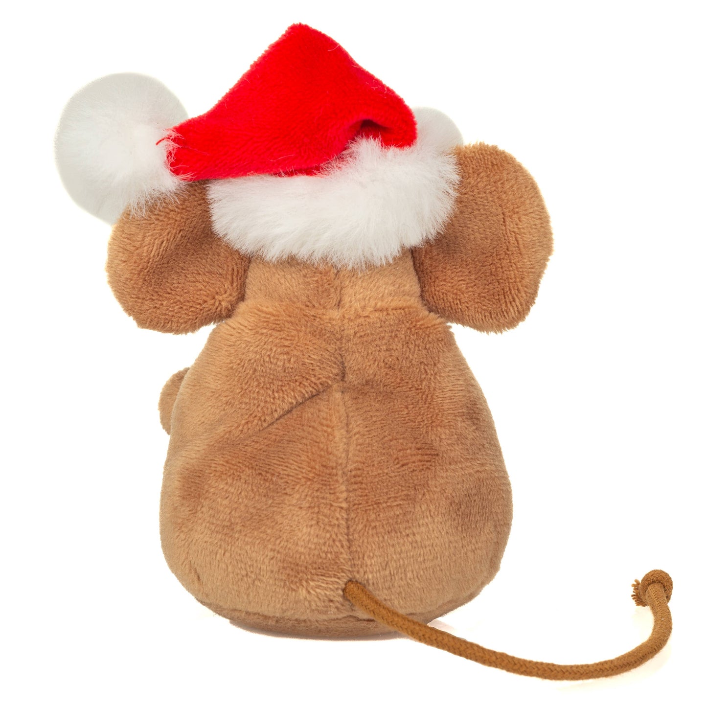Peluche Souris de Noël avec couronne