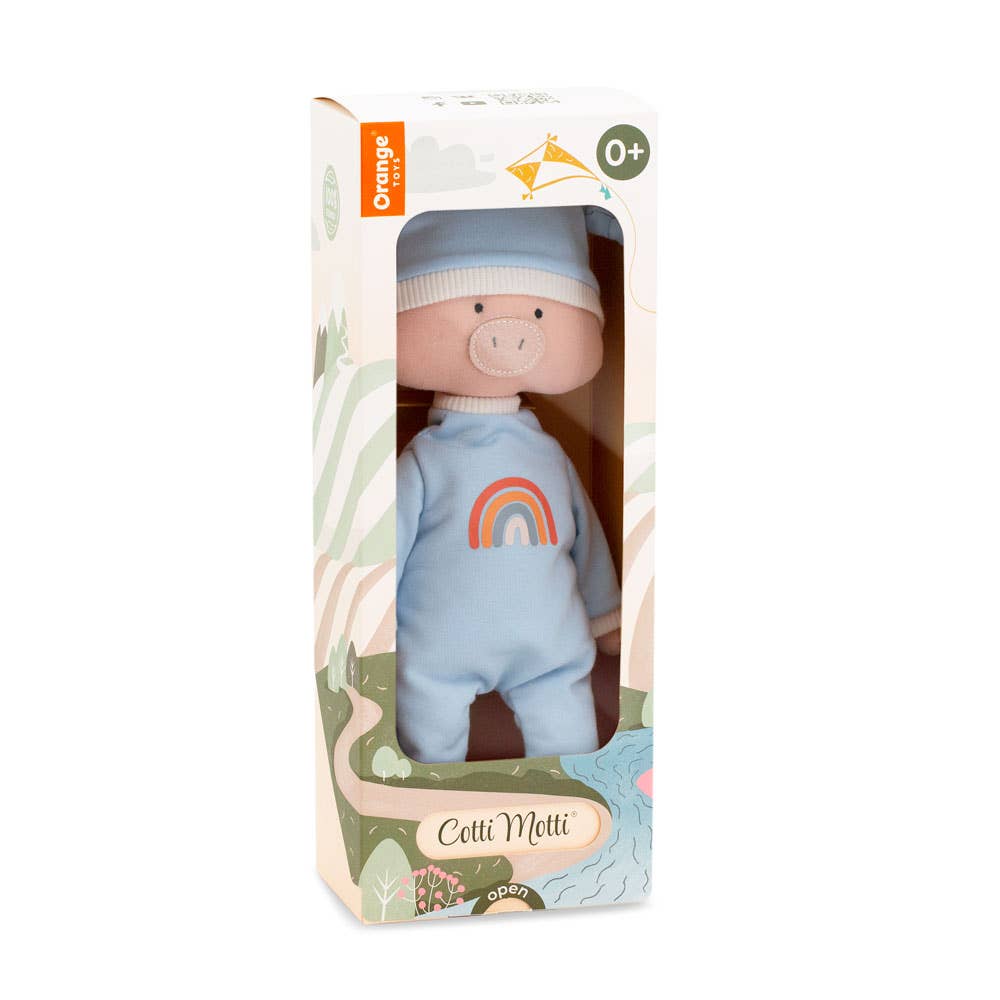 Cotton plush toy, Cotti Motti, Nicky the little pig - 29cm - 0+