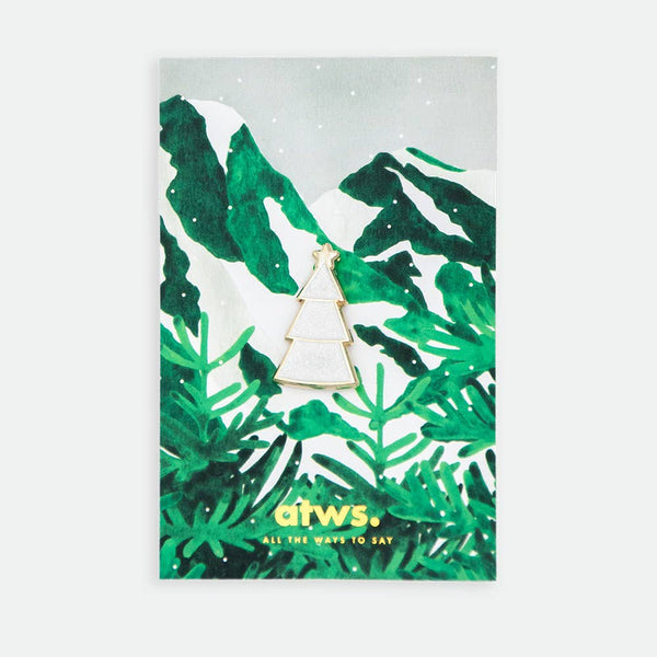 White Christmas Tree - pins