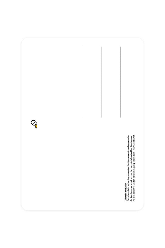 Postcard with an Icelandic goggle diver