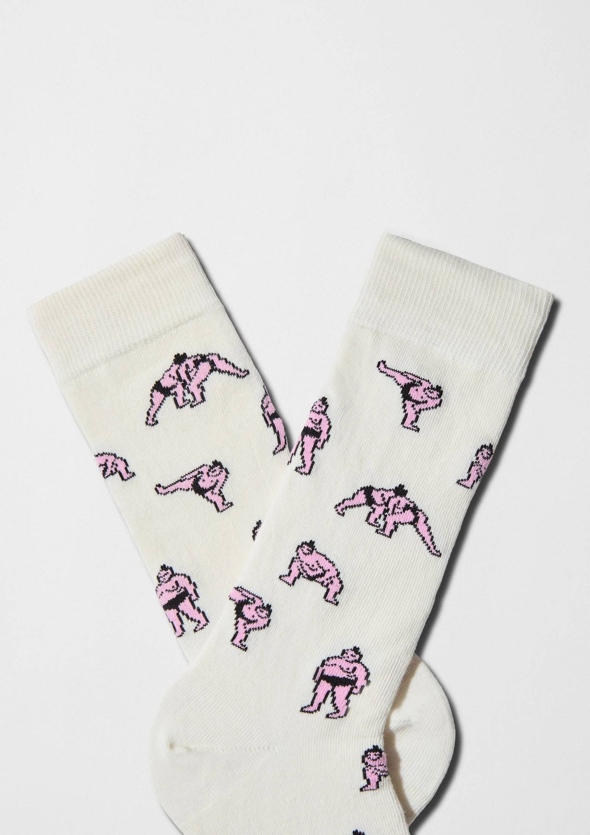BeJapan Sumo - Chaussettes 100 % coton biologique: Blanc cassé / 41/46