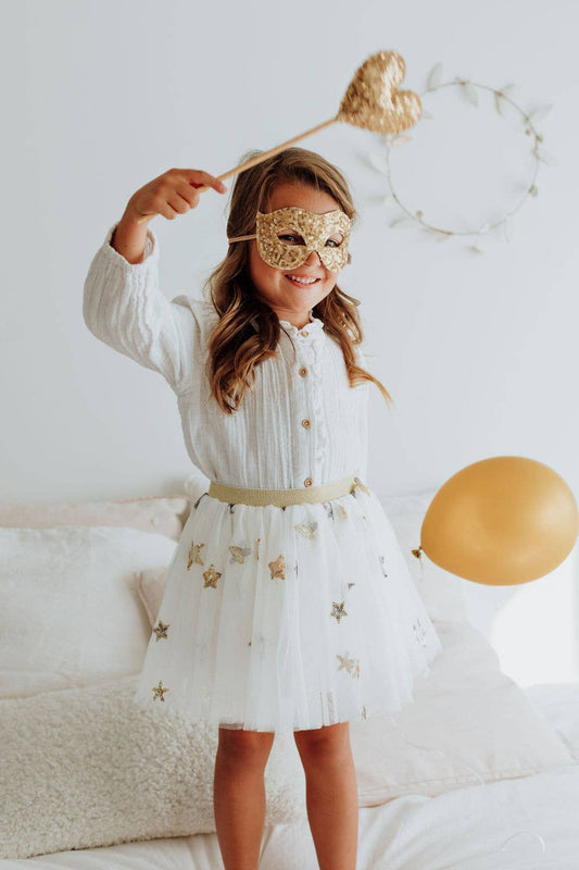 Magic Wand - Gold Sequin Heart