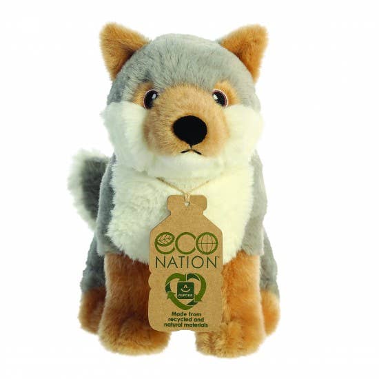 Eco Nation Wolf Pluche Speelgoed
