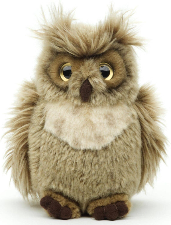Hibou grand-duc de Virginie - « Horneule » - 18 cm (hauteur) - peluche Uni Toys
