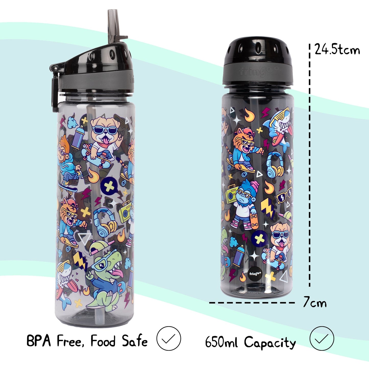 Gourde – Straw Bottle – Cool Dude