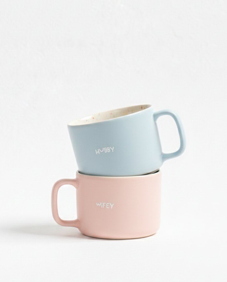 Citation Couples - Mug Breeze en Grès 450 ml Lot de 2