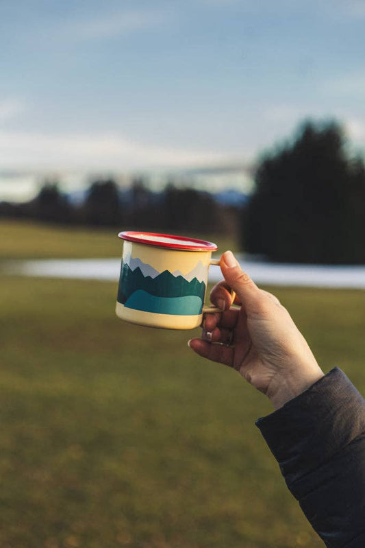 Enamel mug Mountains